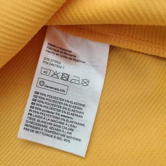 H&M Divided women's mustard yellow ribbed sleeveless dress size 6 - Picture 7 of 8